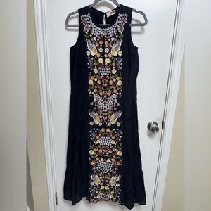 Samant Chauhan Jacaranda Tiered Maxi Dress